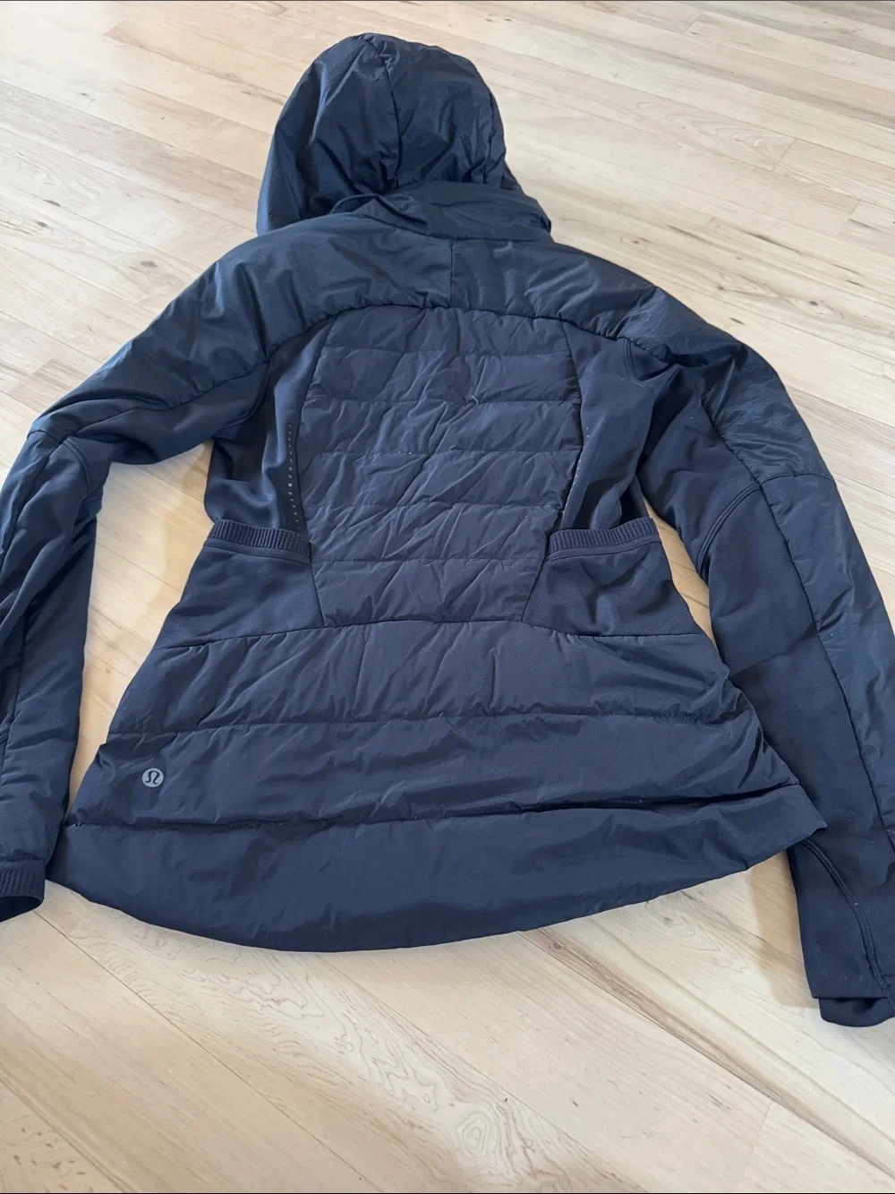 Lululemon-Women's Down for It All Jacket-Coat-Black-Athletic Athleisure-Size 6
